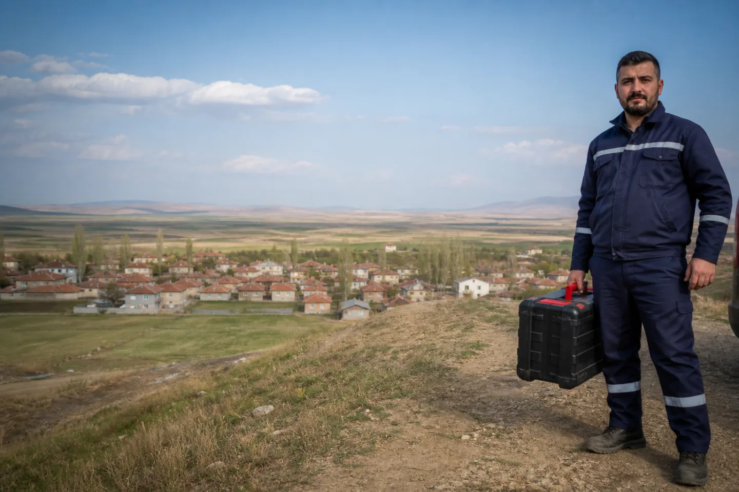 Alpu sıhhi tesisatçı ve ilçe görünümü