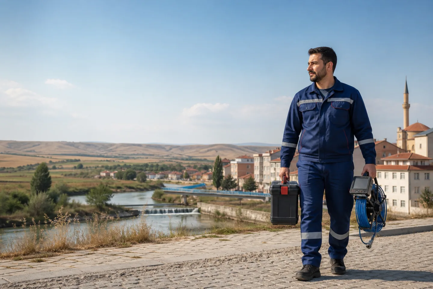 Çifteler sıhhi tesisatçı ve ilçe görünümü